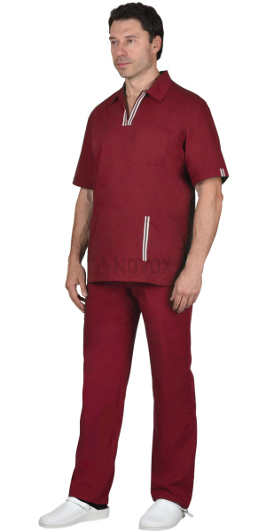 Костюм "ВИКТОР" мужской бордовый