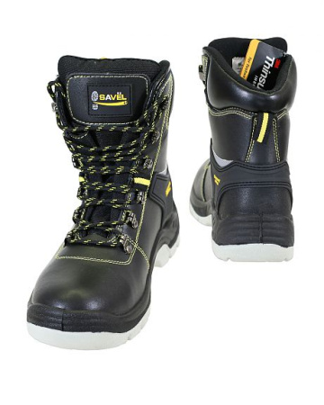 Ботинки "SAVEL-КОМФОРТ" кожаные утеплитель Thinsulate (3М),черный