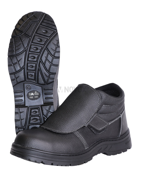 Ботинки сварщика ТИТАН, кожа, ПКП, Нитрил