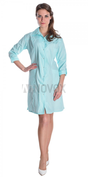 Халат "Люси" женский, светло-бирюзовый