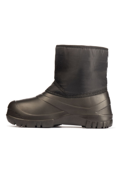 Сапоги комбинированные текстиль/ЭВА модель  утепленные черные