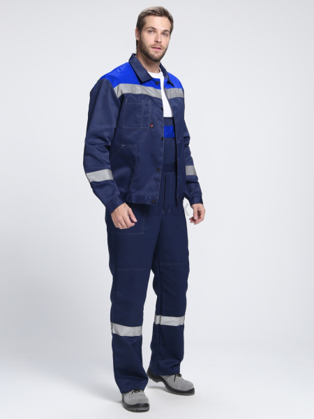 Костюм "Лигор-2" СОП У. (тк.Смесовая,210) п/к, т.синий/васильковый