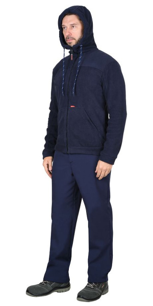 Куртка флисовая "Меркурий" темно-синяя (ЧЗ)