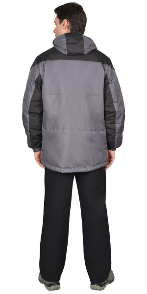 Куртка зимняя "Спринтер", цв. т.серый с черным