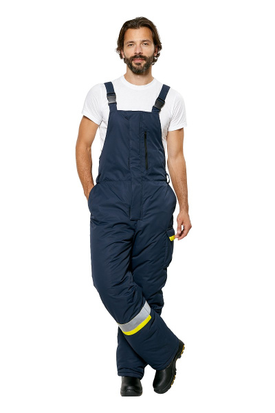 Костюм рабочий мужской зимний "Валдай-Норд" 4 и особый климатический пояс цвет темно-синий/желтый