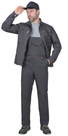 Костюм "СИРИУС-Даллас" куртка (чз), п/к, серый