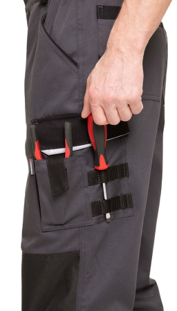 Брюки мужские "Сюрвейер" тёмно-серый/чёрный