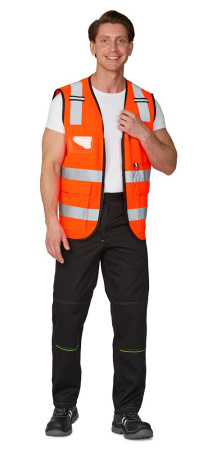 Жилет сигнальный "Ультра" оранжевый, 4СОП