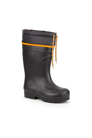 Сапоги ЭВА/Оксфорд, с надставкой, чулок, черный