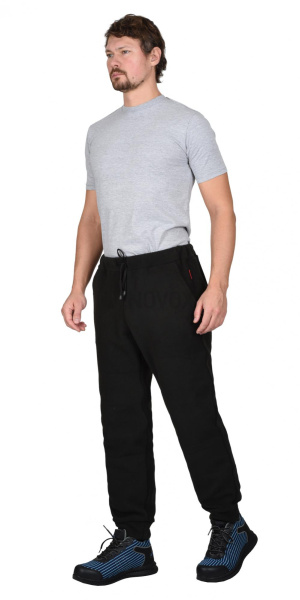 Брюки флисовые "Комфорт" черные