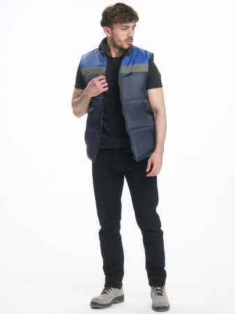 Жилет утепленный Экспертный СОП (тк.Оксфорд), т.синий/васильковый