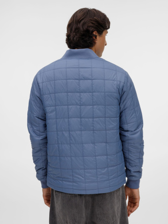 Куртка-бомбер унисекс Warmbridge, синяя (джинс)