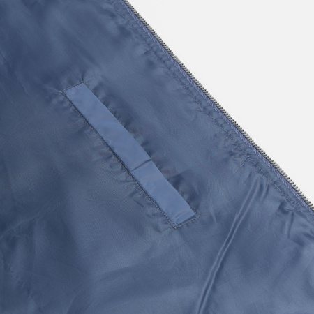 Куртка-бомбер унисекс Warmbridge, синяя (джинс)