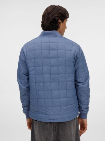 Куртка-бомбер унисекс Warmbridge, синяя (джинс)