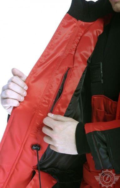 Костюм "Хельсинки" зимний красно-черный с СВП (СОП)