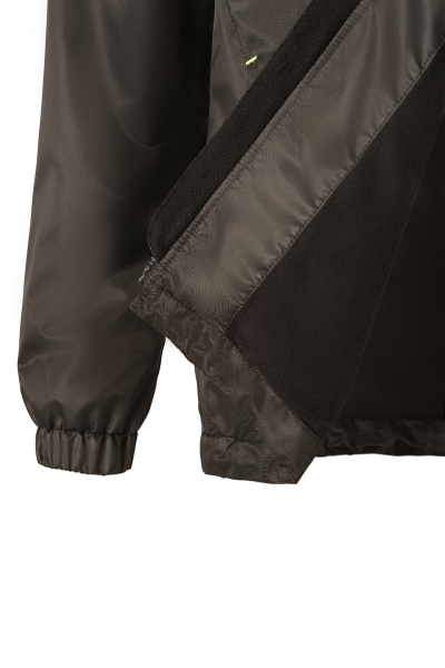 Ветровка КОТПРОФИ на флисе черная