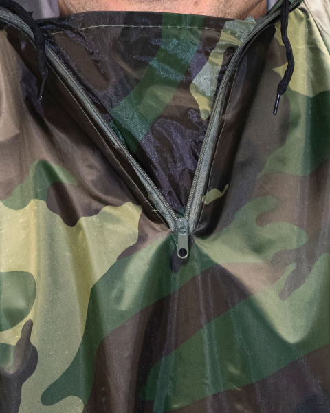 Пончо влагозащитное Стандарт (210 гр/м2) КМФ зеленый