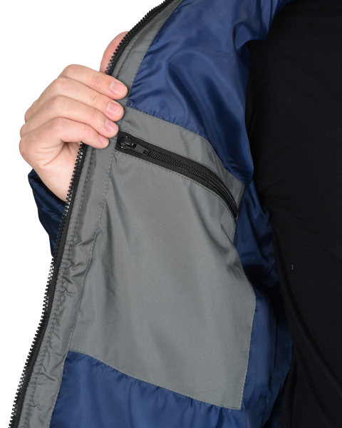 Куртка УРБАН синяя с серым