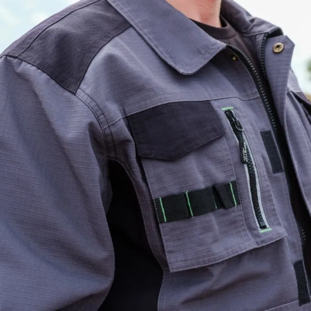 Куртка PROTONE RIPSTOP, серый/т.серый/лайм