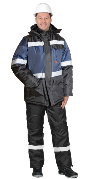 Куртка "ТЕРМИНАЛ", темно-синяя с черным и СОП