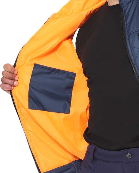 Жилет ЕВРОПА утепленный тёмно-синий