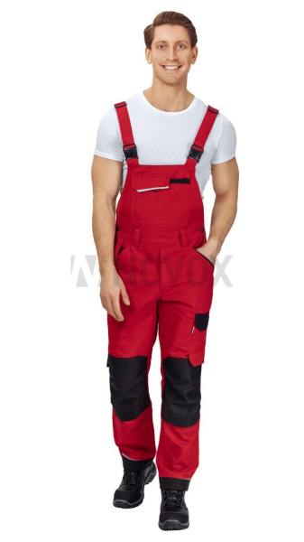 Полукомбинезон мужской "Сюрвейер" красный/чёрный