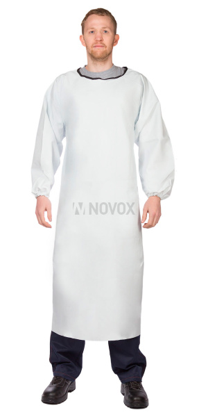 Фартук-халат ПВХ плотность 500 белый 