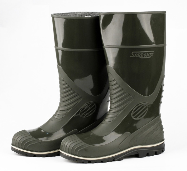Сапоги высокие ПВХ МБС КЩС с мет.подноском (SARDONIX) мужские оливковые (в уп.6 пар)