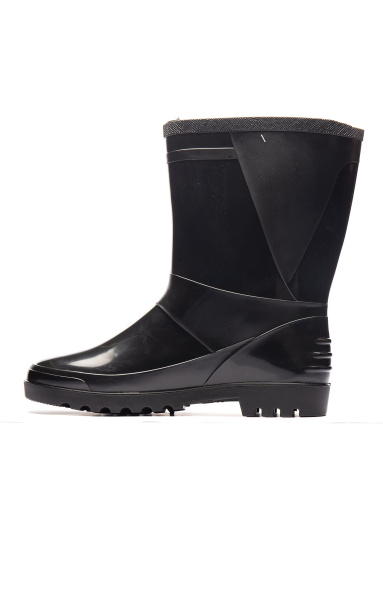 Сапоги ПВХ с чулком из НТП, модель №1 черные