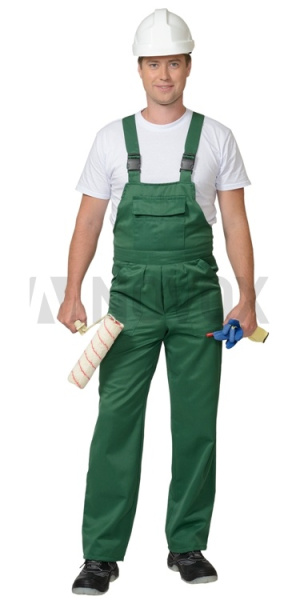 Полукомбинезон "ПРОФЕССИОНАЛ",зеленый