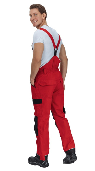 Полукомбинезон мужской "Сюрвейер" красный/чёрный