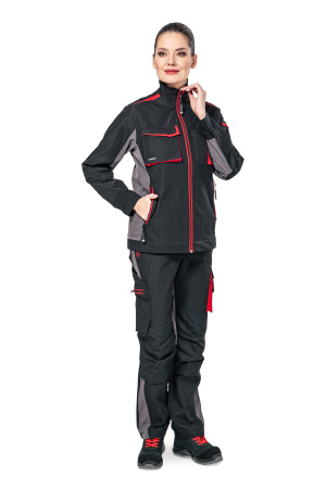 Куртка рабочая женская летняя/демисезонная "Студио" цвет черный