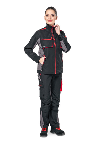 Куртка рабочая женская летняя/демисезонная "Студио" цвет черный