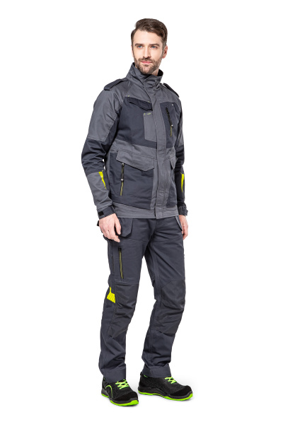 Куртка рабочая мужская летняя/демисезонная "Мист" цвет т.серый/серый