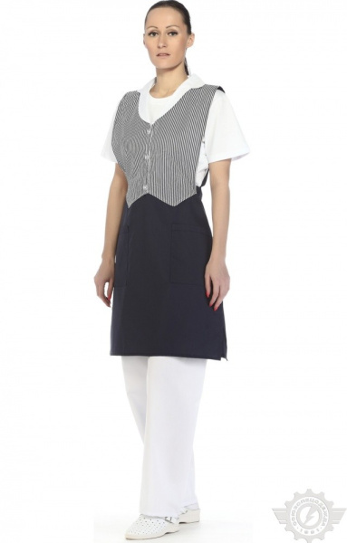 Фартук-жилетка "Маша" синяя