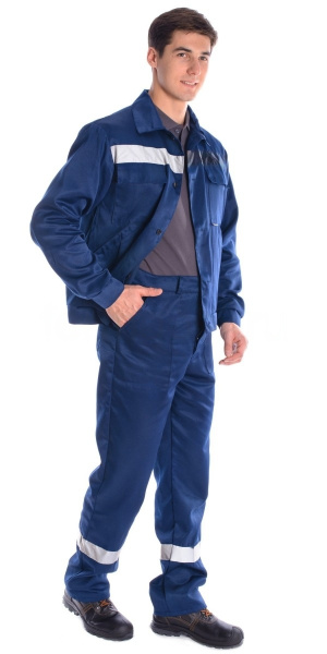 Костюм "Эксперт-1", куртка, брюки, СОП, т.синий