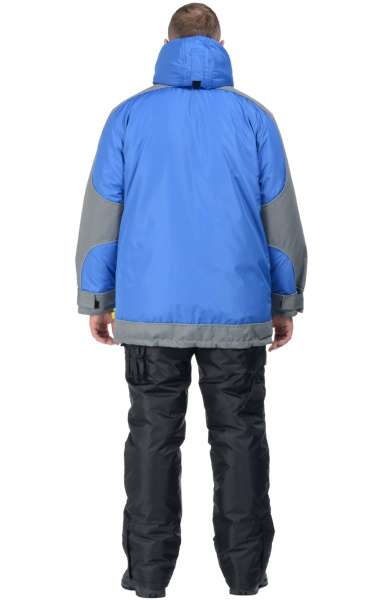 Куртка зимняя "Ультра" василек/серый