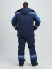 Костюм зимний "Бивек-2" СОП (тк.Смесовая,210) пк, т.синий/васильковый/лимонный