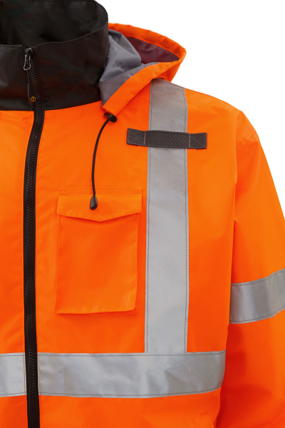 Куртка ЮНИОНВОРКВЕАР Хай-Вис (UNIONWORKWEAR Hi-Vis) Рефлектор демисезонная оранжевая