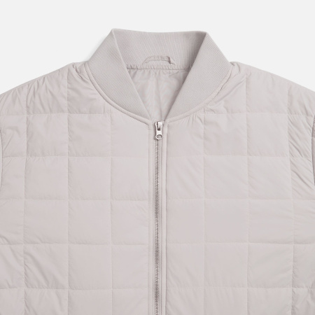 Куртка-бомбер унисекс Warmbridge, светло-серая