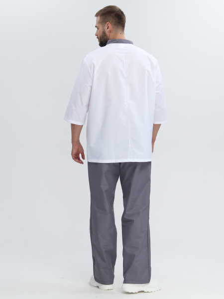 Костюм мужской Канди (тк.ТиСи,120), серый/белый