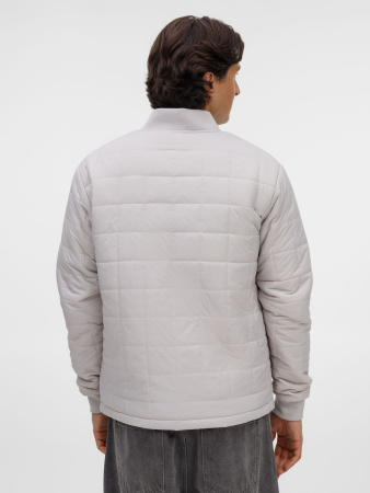 Куртка-бомбер унисекс Warmbridge, светло-серая