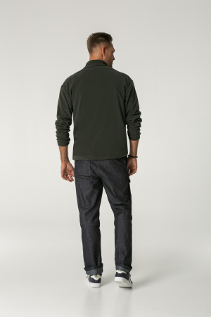 Толстовка КОТЛАЙН (KOTLINE) флисовая с воротником тройер хаки