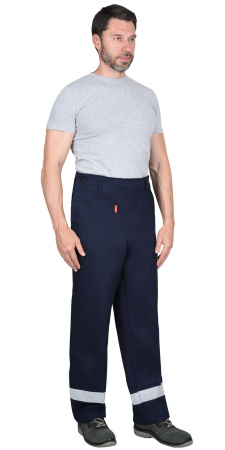 Костюм сварщика "ГЕРКУЛЕС" летний: куртка, брюки темно-синий и СОП