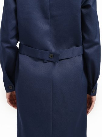 Халат женский Легион (тк.Смесовая,210), т.синий/васильковый