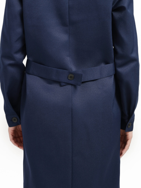 Халат женский Легион (тк.Смесовая,210), т.синий/васильковый