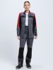 Костюм женский Формула-1 (тк.Смесовая,240) брюки, серый/красный/черный