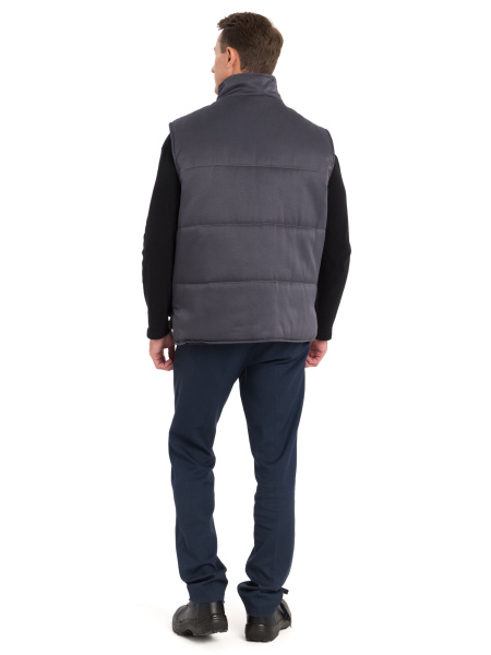 Жилет утепленный "Докер" т. серый