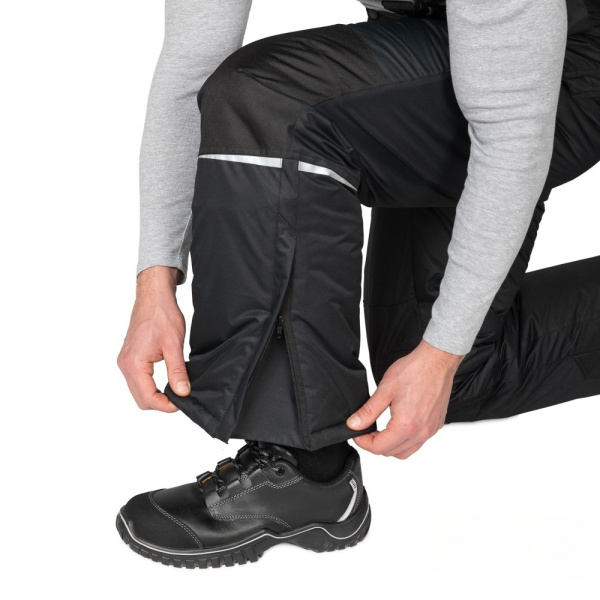 Брюки мужские утеплённые "Сюрвейер" чёрные