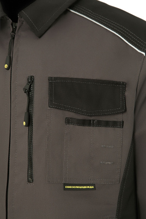 Костюм "STATUS" NEW 2 (Статус), куртка, п/к, графит черный